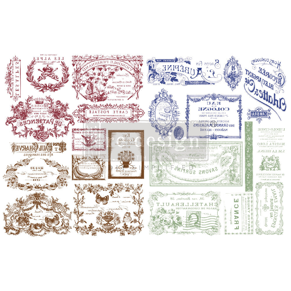 H2O TRANSFERS – JUST LABELS – 2 SHEETS, 8.5″X11″