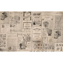 Load image into Gallery viewer, Decoupage Decor Tissue Paper - Newsprint - 3 sheet, 19.5"x30"