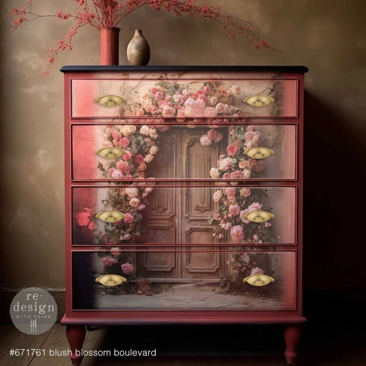 Decoupage Decor Tissue Paper - Blush Blossom Boulevard - 3 sheet, 19.5"x30"