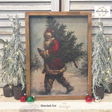 Load image into Gallery viewer, A-3 Decoupage Fiber - Santa's Woodland Stroll - 3 sheets 11.7" x 16.5"