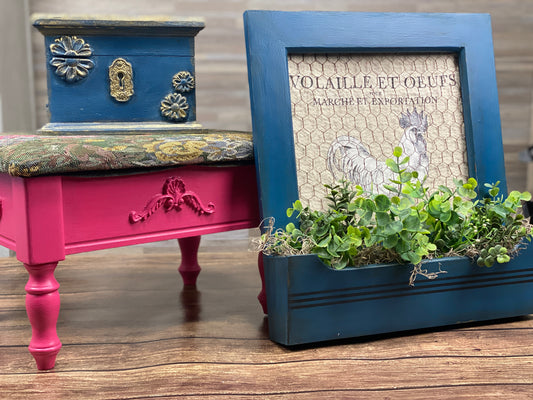 Updating thrift store finds and upcycling into current home decor