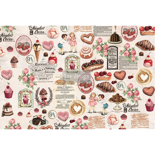Decoupage Decor Tissue Paper - Super Decadent - 1 sheet, 19.5"x30"