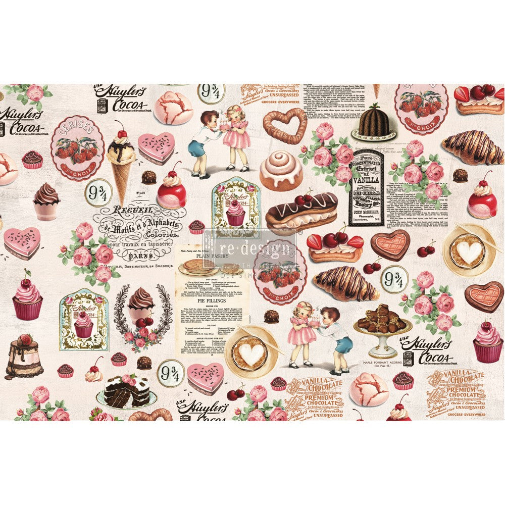 Decoupage Decor Tissue Paper - Super Decadent - 1 sheet, 19.5