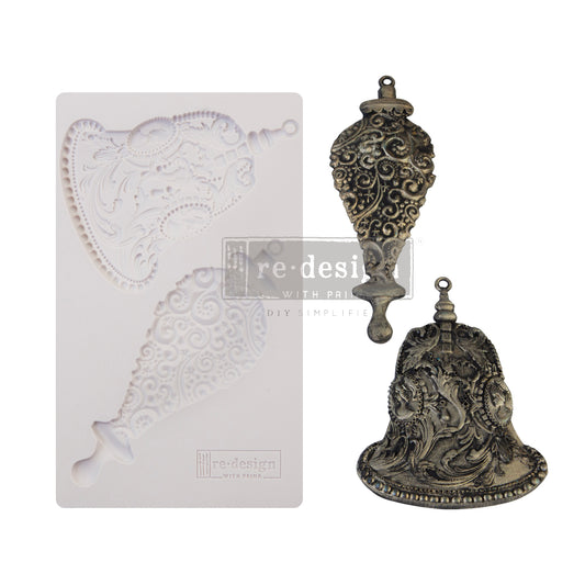 Redesign Decor Moulds® – Silver Belles – 8″x5″, 8mm thickness
