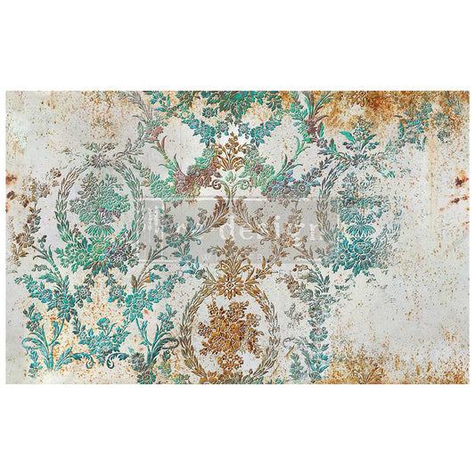 Decoupage Decor Tissue Paper - Rustic Patina - 1 sheet, 19.5"x30"