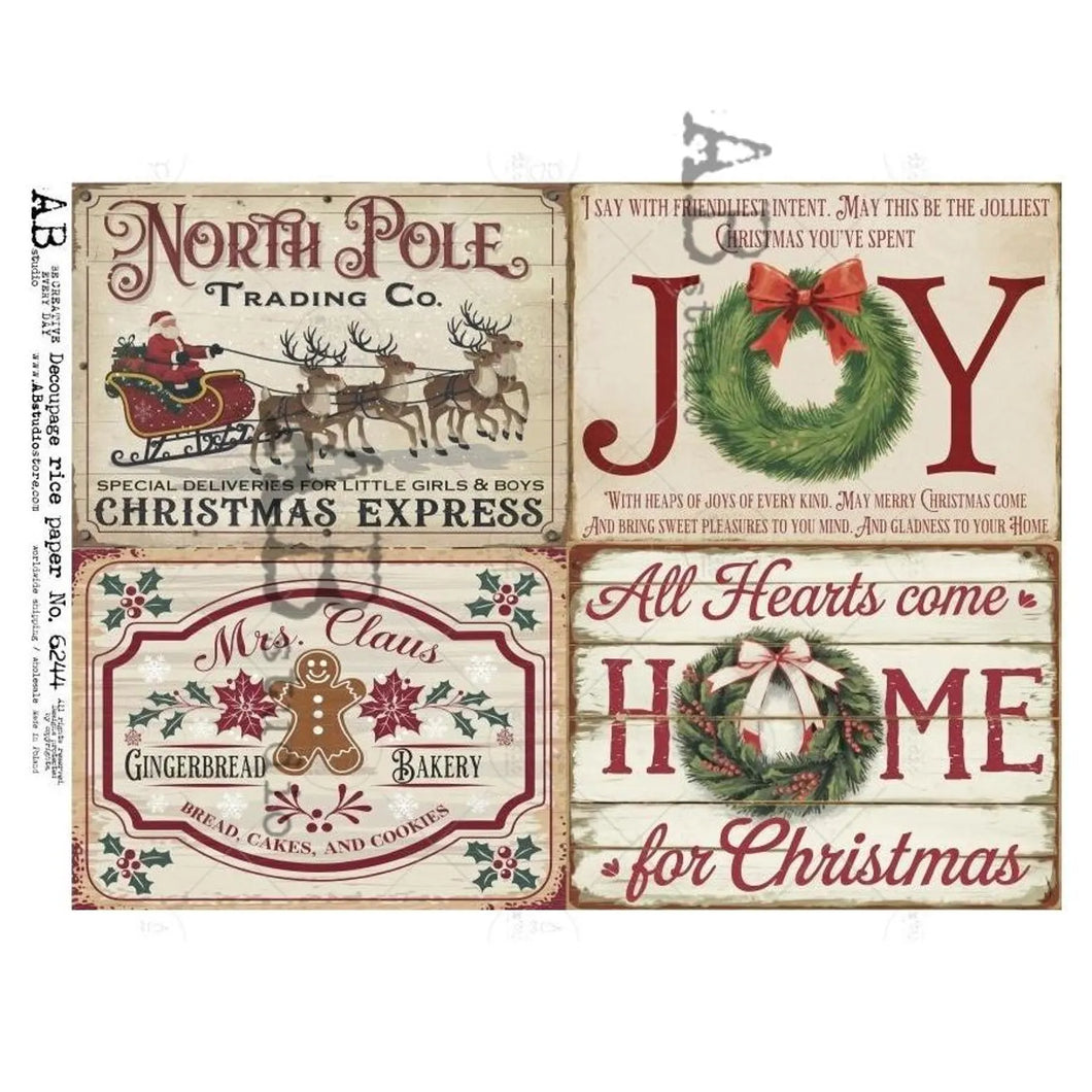 A4 Christmas Sign Quad 2