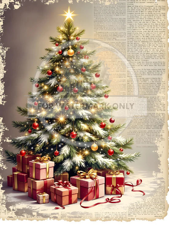 A4 Christmas Tree & Christmas Newspaper