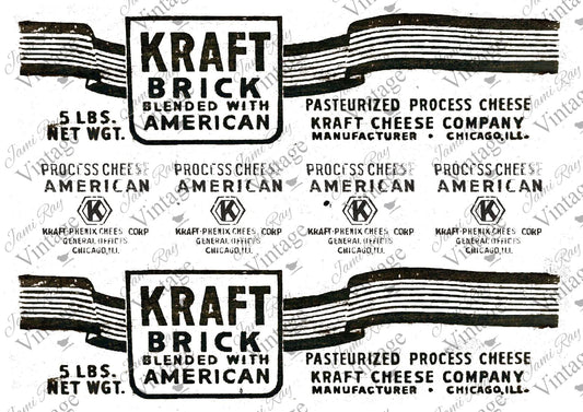 JRV Rice Paper  -  Craft Cheese Label | 4A