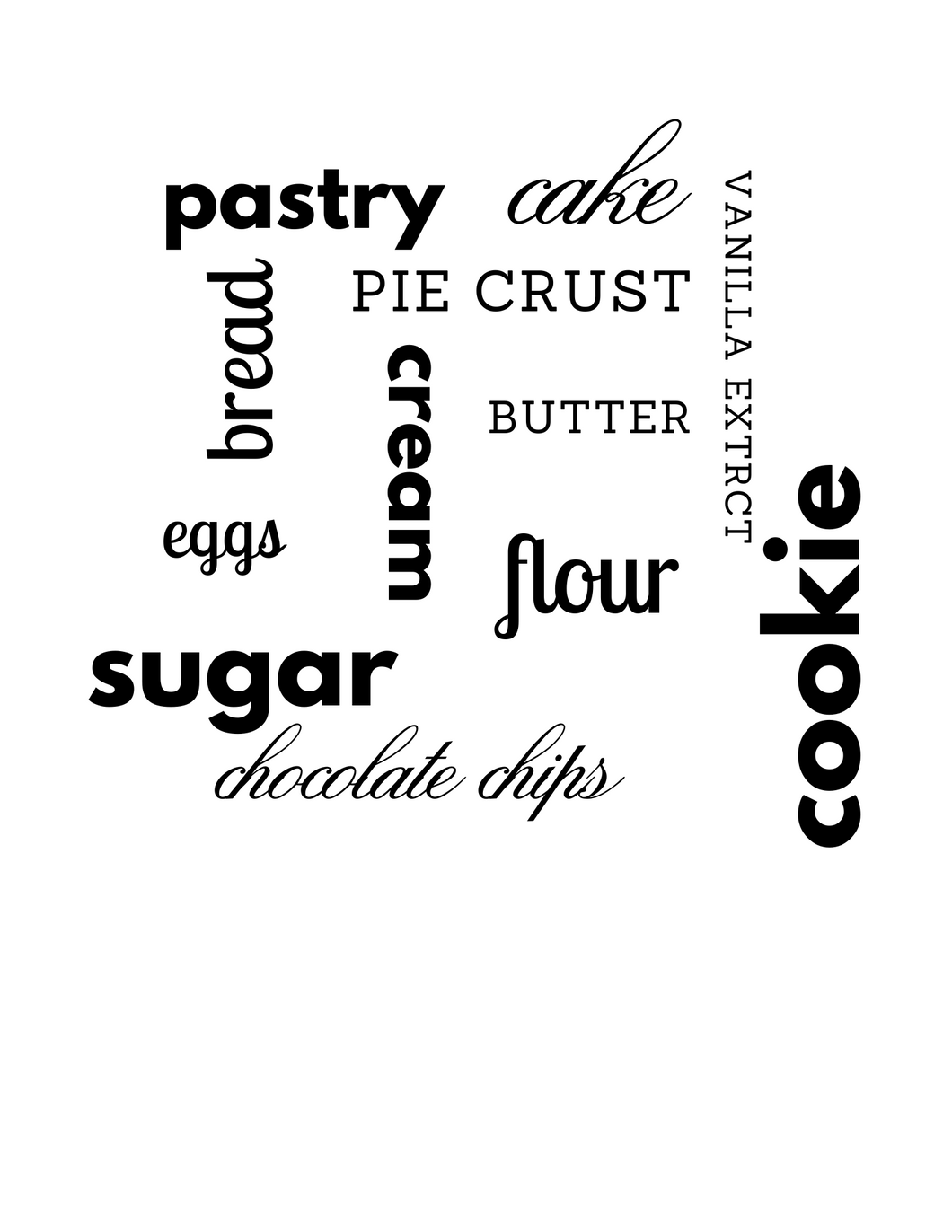 Backing Words Digital Download - Baking Words for Rolling Pin – Life Style of a DIYer