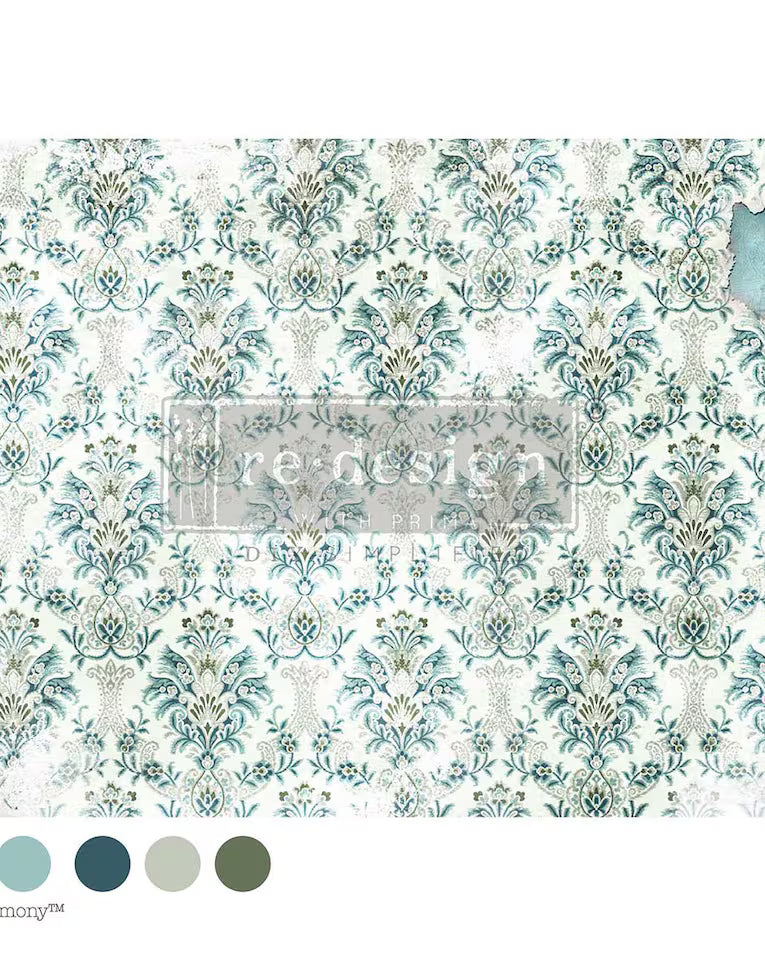 A-1 Decoupage Fiber - Chateau Romance - 1 sheet,23.4" x 33.1"