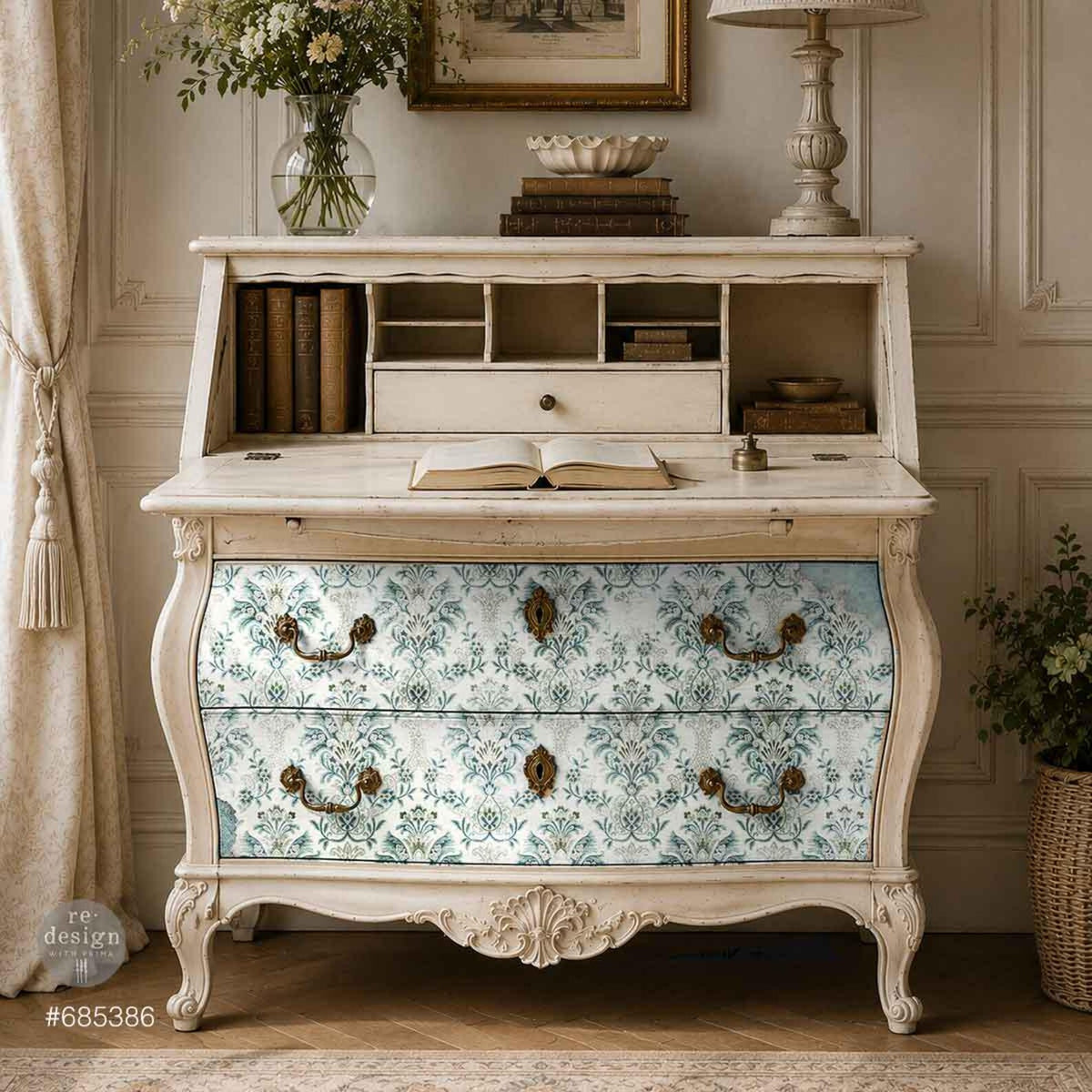 A-1 Decoupage Fiber - Chateau Romance - 1 sheet,23.4" x 33.1"