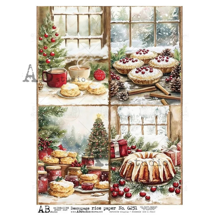A4 Cozy Bakery Window Quad AB Studios