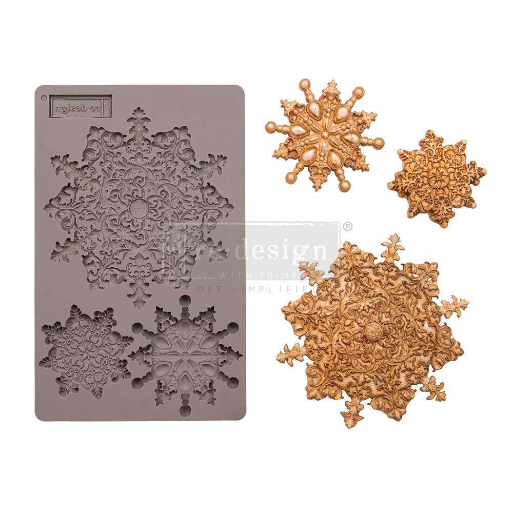Redesign Decor Moulds® – Snowflake Jewels – 8″x5″, 8mm thickness