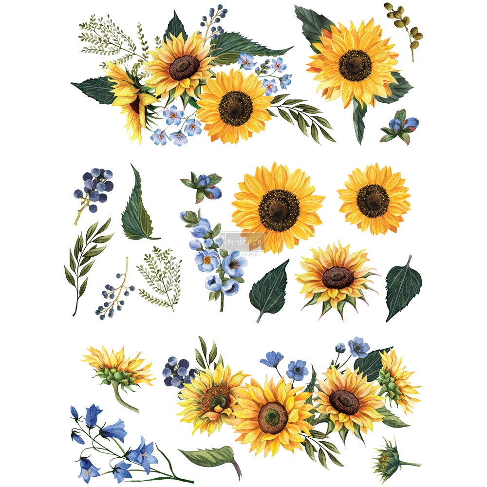 Redesign Décor Transfers®- Sunflower Fields 25″x 35″