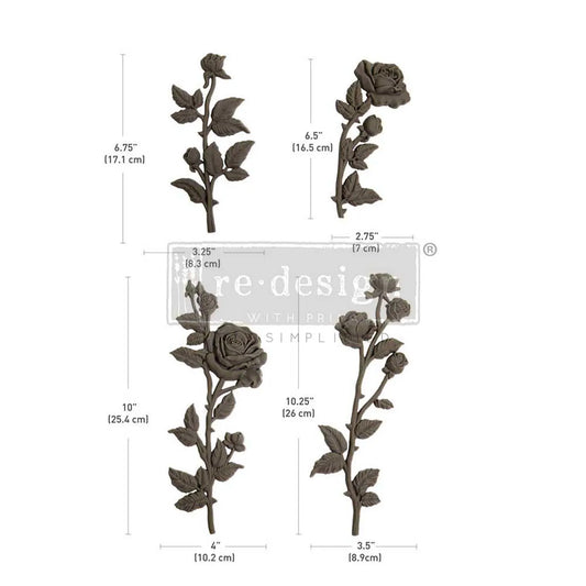 Redesign Décor Poly - Petals in Harmony 1 pc 10"x4"