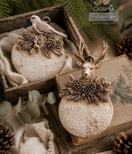 Load image into Gallery viewer, Redesign Décor Moulds®- Evergreen Antler Emblem 5″x 8″ 8 mm thickness
