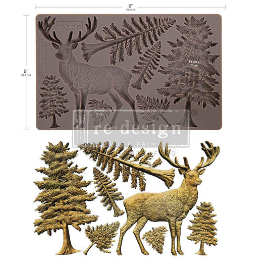 Redesign Décor Moulds®- Stag of the Highlands 5″x 8″ 8 mm thickness