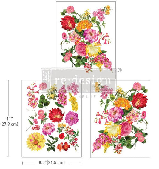 MIDDY TRANSFER Redesign Décor Transfers®- Sunny Glow 8.5 X 11 3 SHEETS