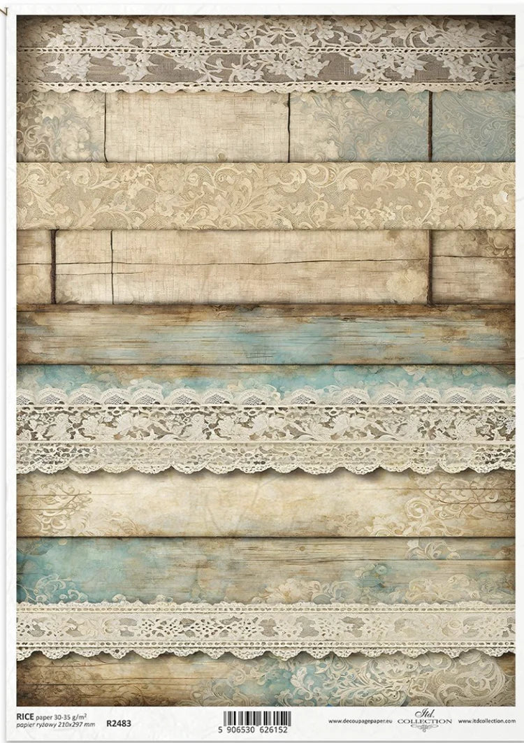 A4 Vintage Lace and Patina From ITD Collection