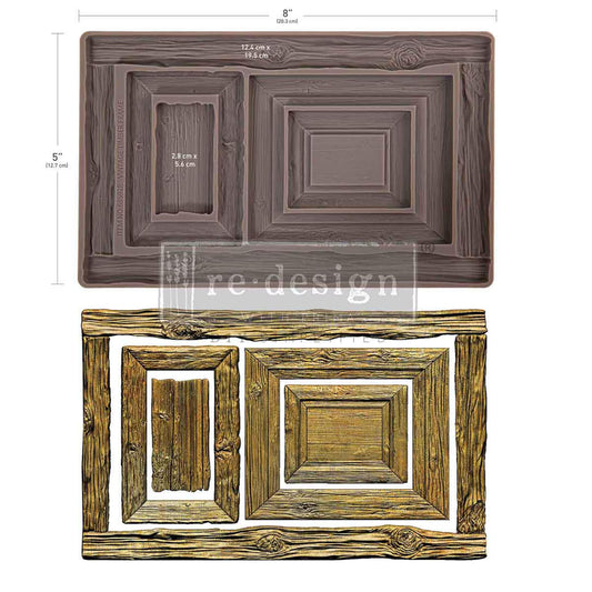 Redesign Décor Moulds®- Vintage Timber Frames  5″x 8″ 8 mm thickness
