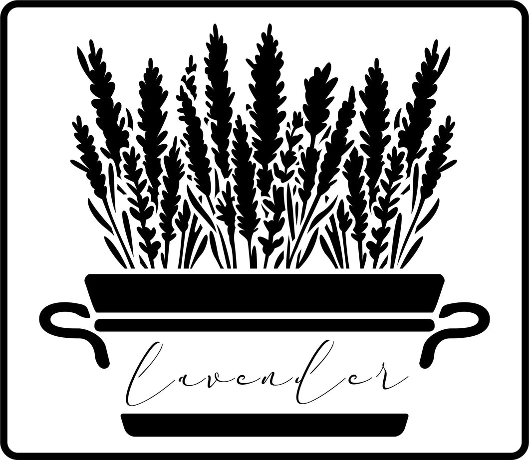 lavender flower stencils Stencil Big Lavender Plant – Life Style of a DIYer