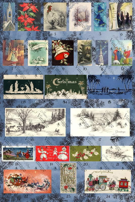 Decoupage Paper Advent Calendar