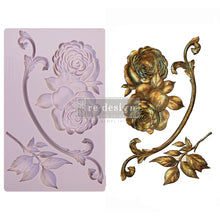 Load image into Gallery viewer, Redesign Decor Moulds® – Victorian Rose – 8″x5″, 8mm thickness

